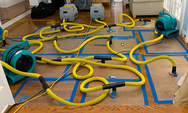 Professional Flood Damage Restoration technician working in Clifton, VA